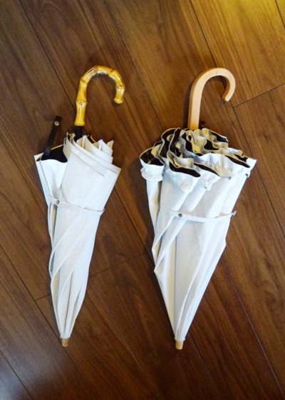 サンバリア100新旧２本の日傘